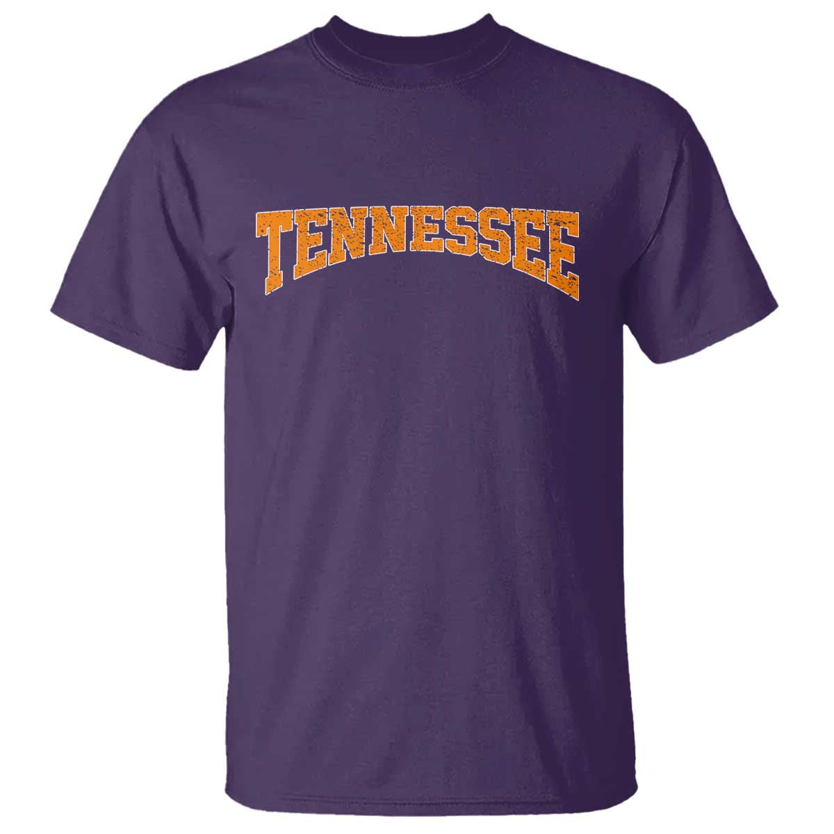 Tennessee Fan T Shirt Orange Bold Sport State Letters Game Day TS11 Purple Print Your Wear