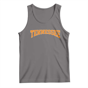 Tennessee Fan Tank Top Orange Bold Sport State Letters Game Day TS11 Deep Heather Print Your Wear