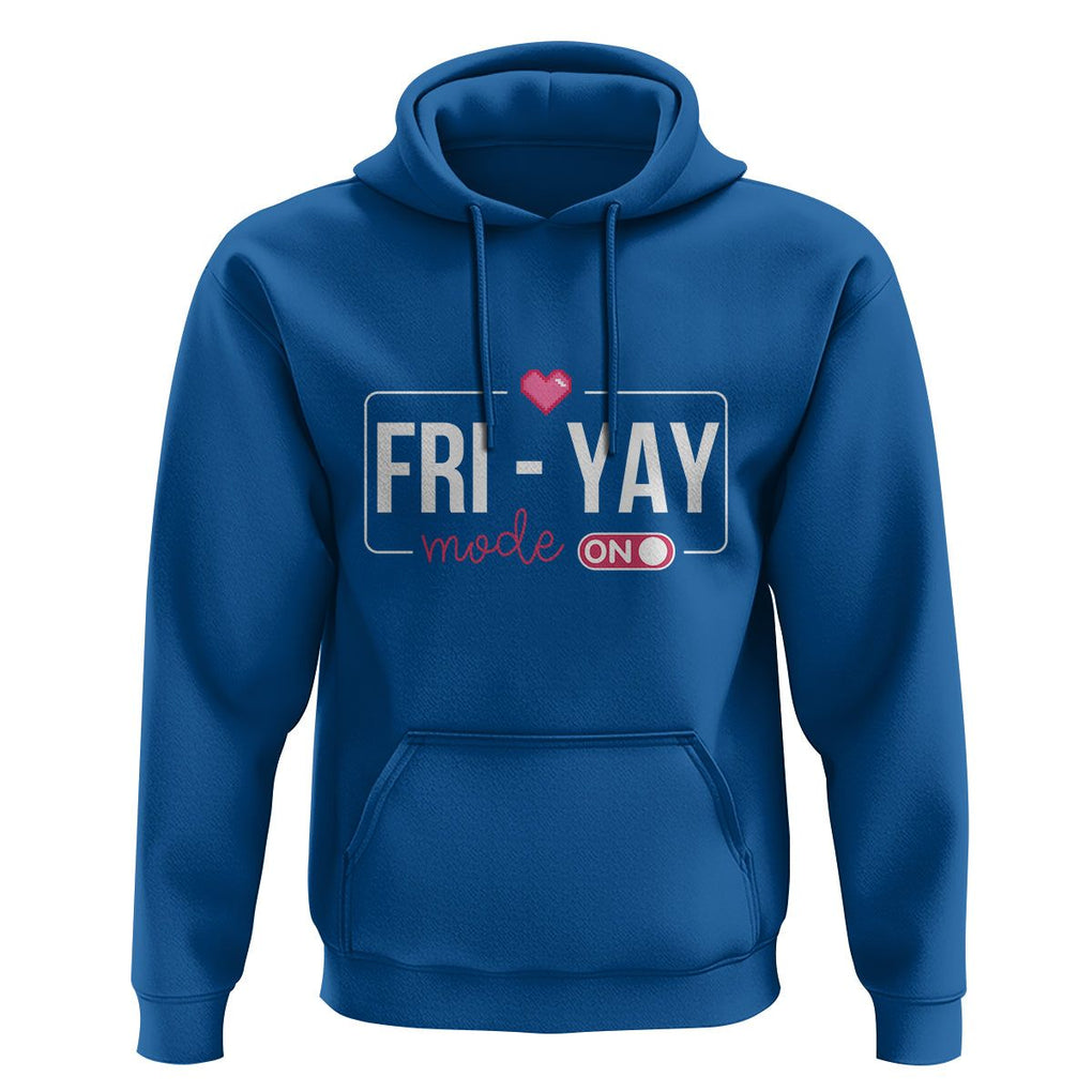 Friday Lovers Hoodie Funny Happy Fri Yay TS11 Royal Blue Print Your Wear