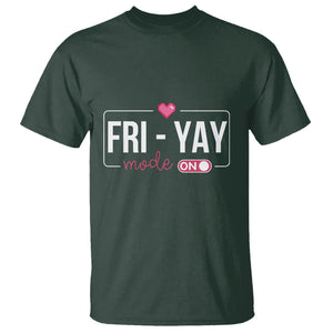 Friday Lovers T Shirt Funny Happy Fri Yay TS11 Dark Forest Green Print Your Wear