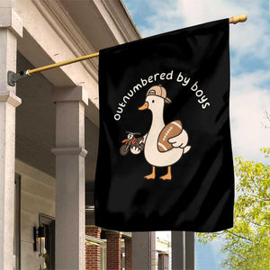 Outnumbered By Boys Funny Mom Goose Garden Flag TS11 Print Your Wear