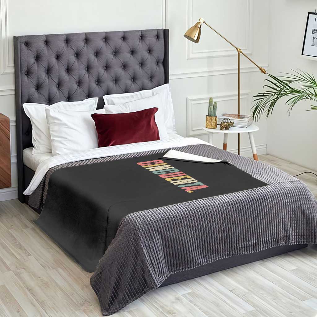 50th Birthday Cincuenta Throw Blanket Spanish Mexican 50 Years Old Bday TS11 Print Your Wear