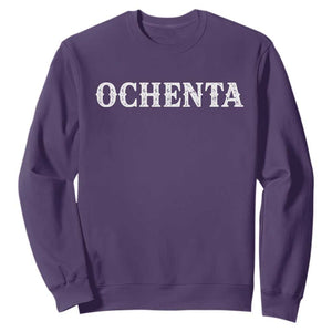 Spanish Mexican 80th Birthday Sweatshirt Ochenta 60 Years Old Bday TS11 Purple Print Your Wear