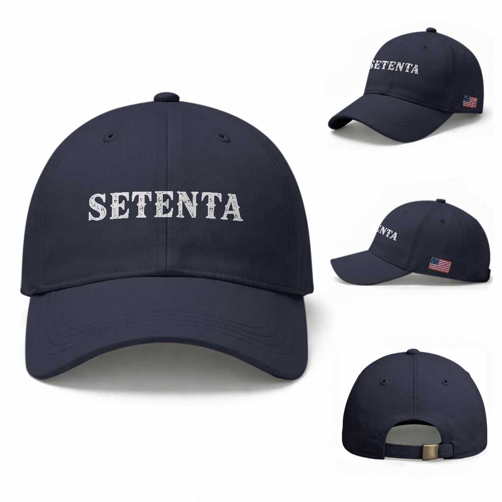 Spanish Mexican 70th Birthday Baseball Cap Setenta 40 Years Old Bday TS11 Baseball Cap Universal Fit Navy Print Your Wear