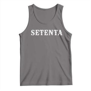 Spanish Mexican 70th Birthday Tank Top Setenta 40 Years Old Bday TS11 Deep Heather Print Your Wear