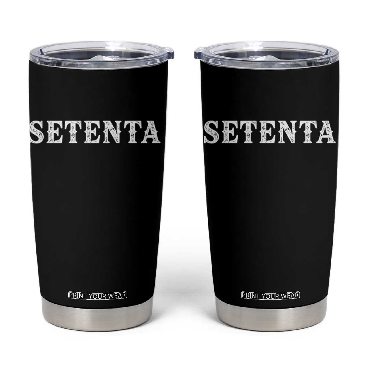 Spanish Mexican 70th Birthday Tumbler Cup Setenta 40 Years Old Bday TS11 Black Print Your Wear