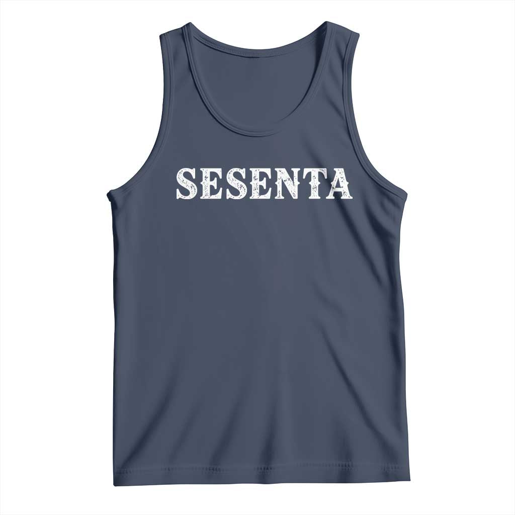 Spanish Mexican 60th Birthday Tank Top Sesenta 60 Years Old Bday TS11 Navy Print Your Wear