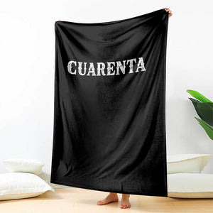 Spanish Mexican 40th Birthday Throw Blanket Cuarenta 40 Years Old Bday TS11 Print Your Wear