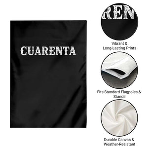 Spanish Mexican 40th Birthday Garden Flag Cuarenta 40 Years Old Bday TS11 Print Your Wear