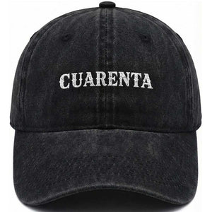 Spanish Mexican 40th Birthday Washed Cotton Baseball Cap Cuarenta 40 Years Old Bday TS11 Print Your Wear