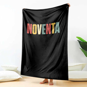 90th Birthday Noventa Throw Blanket Spanish Mexican 90 Years Old Bday TS11 Print Your Wear