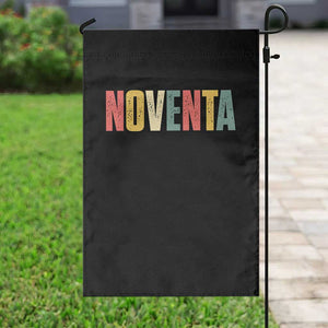 90th Birthday Noventa Garden Flag Spanish Mexican 90 Years Old Bday TS11 Print Your Wear
