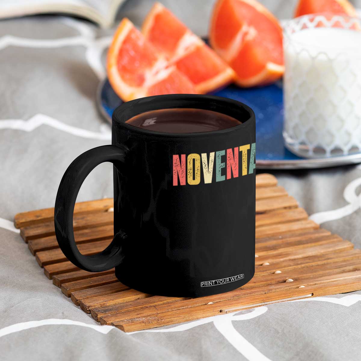 90th Birthday Noventa Coffee Mug Spanish Mexican 90 Years Old Bday TS11 Print Your Wear