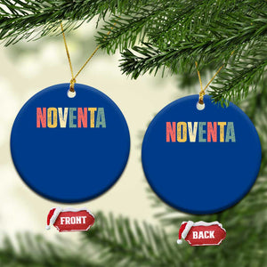 90th Birthday Noventa Ceramic Ornament Spanish Mexican 90 Years Old Bday TS11 1pc Blue Print Your Wear