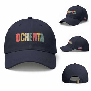 80th Birthday Ochenta Baseball Cap Spanish Mexican 80 Years Old Bday TS11 Baseball Cap Universal Fit Navy Print Your Wear