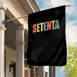 70th Birthday Setenta Garden Flag Spanish Mexican 70 Years Old Bday TS11 Print Your Wear