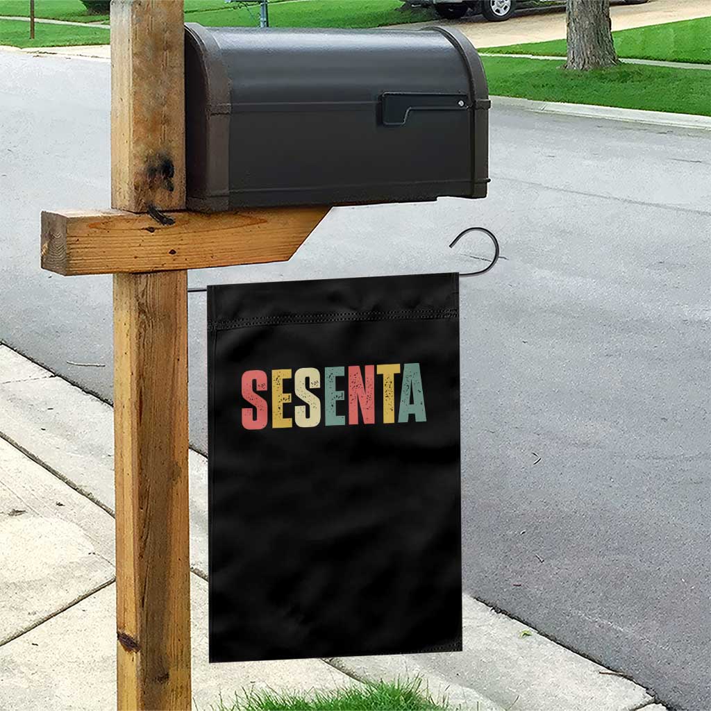 60th Birthday Sesenta Garden Flag Spanish Mexican 60 Years Old Bday TS11 Print Your Wear