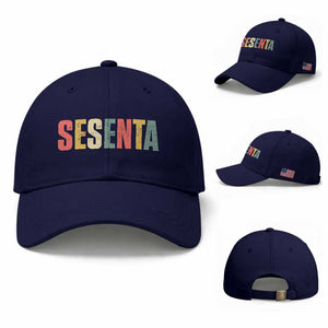 60th Birthday Sesenta Baseball Cap Spanish Mexican 60 Years Old Bday TS11 Baseball Cap Universal Fit Dark Blue Print Your Wear