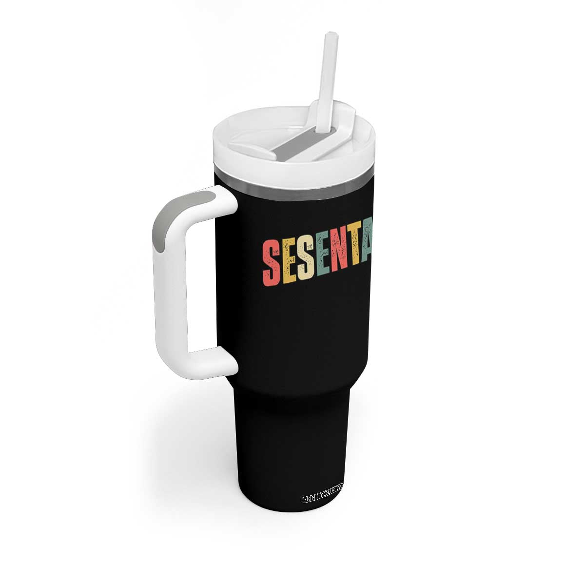 60th Birthday Sesenta Tumbler With Handle Spanish Mexican 60 Years Old Bday TS11 Print Your Wear