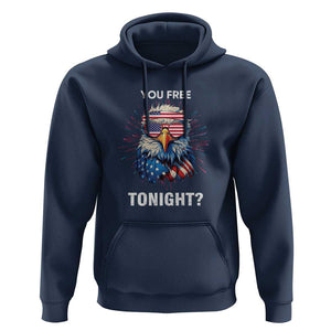 Funny 4th Of July Hoodie You Free Tonight Independence Day Eagle American USA TS11 Navy Print Your Wear