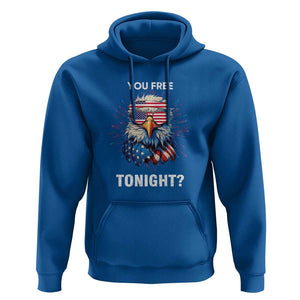 Funny 4th Of July Hoodie You Free Tonight Independence Day Eagle American USA TS11 Royal Blue Print Your Wear