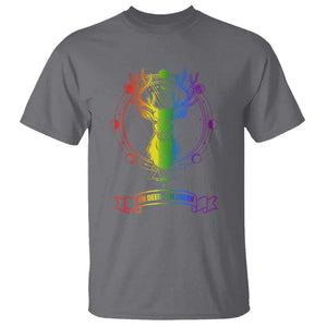 LGBTQ T Shirt Oh Deer I'm Queer Vintage Pride Lesbian Gay TS11 Charcoal Print Your Wear