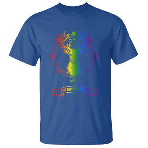 LGBTQ T Shirt Oh Deer I'm Queer Vintage Pride Lesbian Gay TS11 Royal Blue Print Your Wear