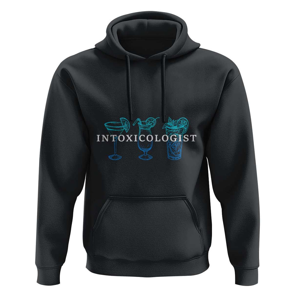 Funny Bartender Hoodie Intoxicologist Bartending Bar Pub Owner TS11 Black Print Your Wear