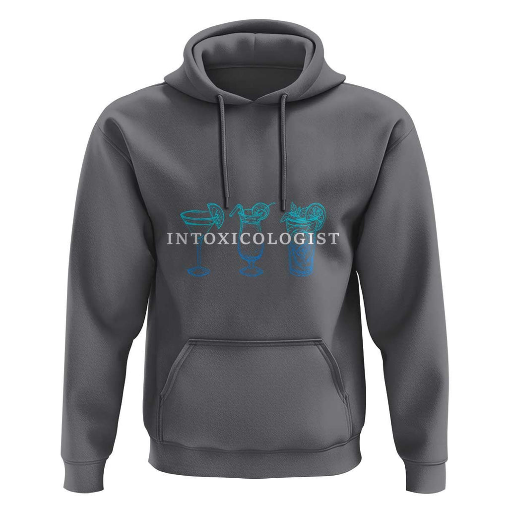 Funny Bartender Hoodie Intoxicologist Bartending Bar Pub Owner TS11 Charcoal Print Your Wear