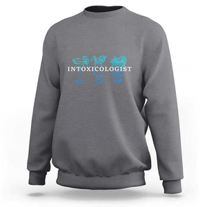 Funny Bartender Sweatshirt Intoxicologist Bartending Bar Pub Owner TS11 Charcoal Print Your Wear