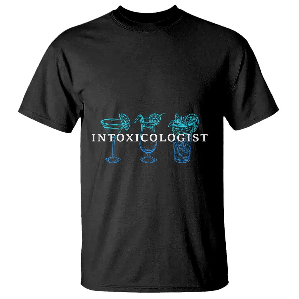 Funny Bartender T Shirt Intoxicologist Bartending Bar Pub Owner TS11 Black Print Your Wear