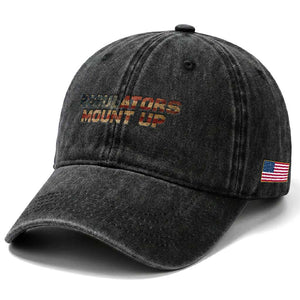 Funny Regulators Mount Up 4th Of July USA Independence Day Washed Cotton Baseball Cap TS11 Print Your Wear
