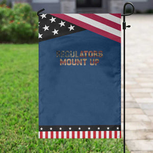 Funny Regulators Mount Up 4th Of July USA Independence Day Garden Flag TS11 Classic Blue Black Print Your Wear