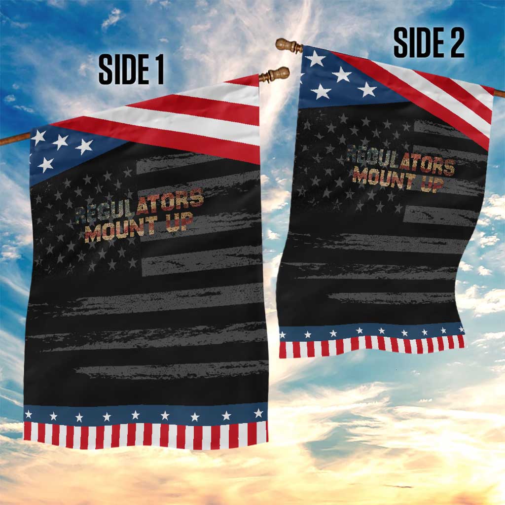 Funny Regulators Mount Up 4th Of July USA Independence Day Garden Flag TS11 Print Your Wear