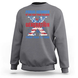 Gen X Sweatshirt Proud Member Of The Fuck Your Feelings American Flag TS11 Charcoal Print Your Wear