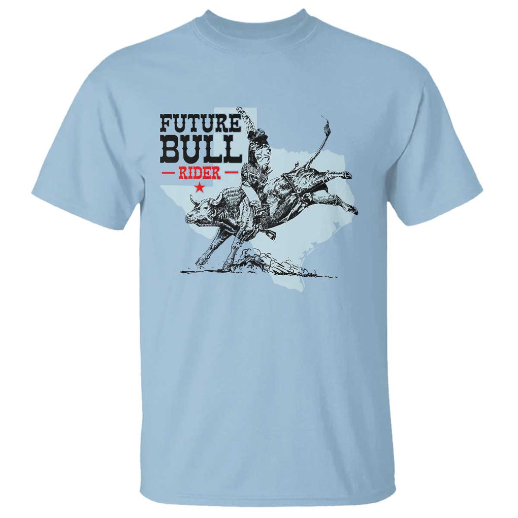 Future Bull Rider T Shirt Rodeo Cowboy Western Texas TS11 Light Blue Print Your Wear
