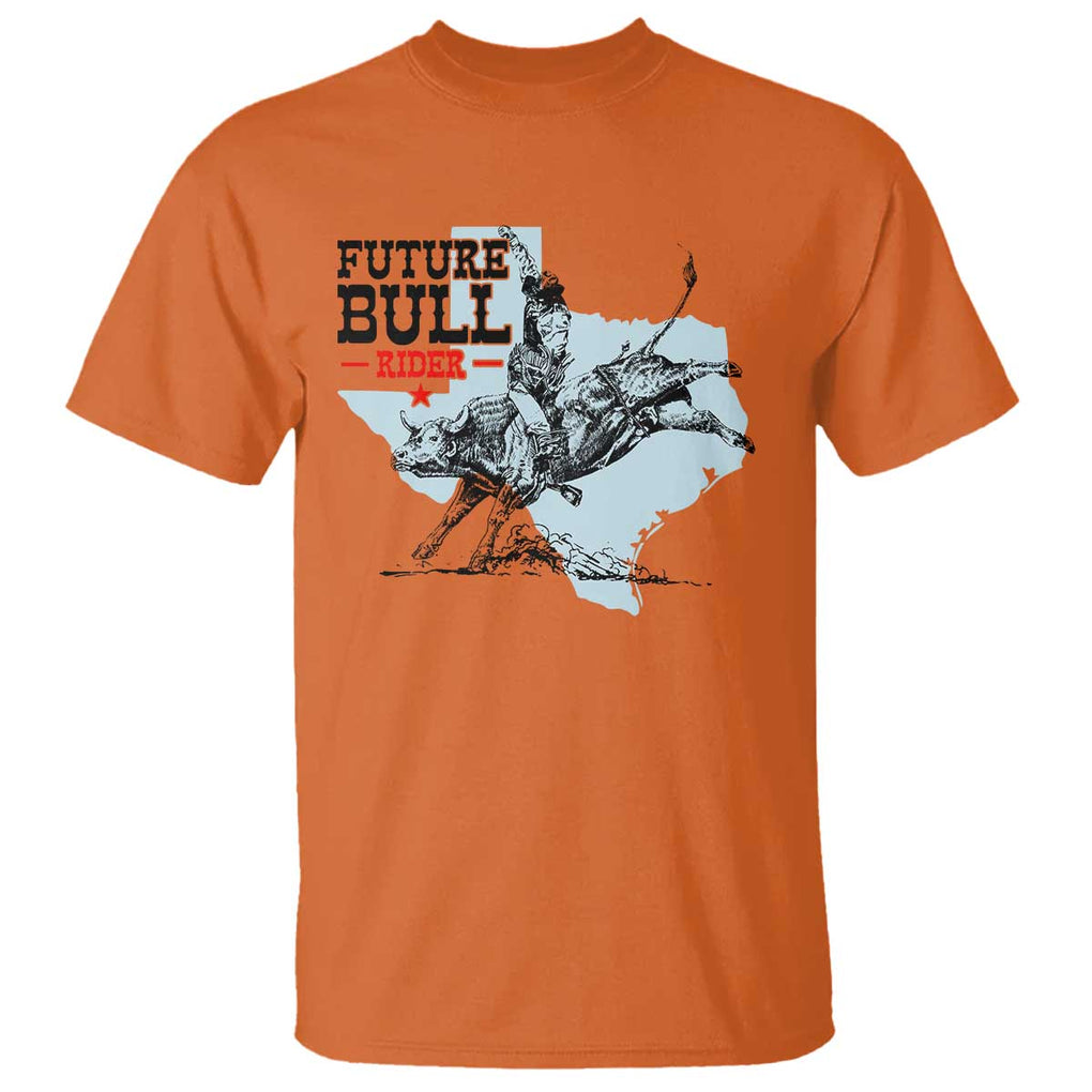 Future Bull Rider T Shirt Rodeo Cowboy Western Texas TS11 Orange Print Your Wear
