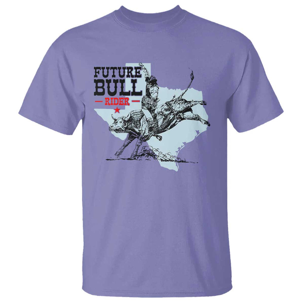 Future Bull Rider T Shirt Rodeo Cowboy Western Texas TS11 Violet Print Your Wear