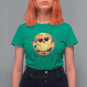 This Chick Is Retired T Shirt For Women Retirement Tropical Beach TS11 Irish Green Print Your Wear