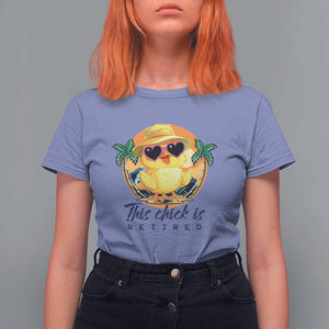 This Chick Is Retired T Shirt For Women Retirement Tropical Beach TS11 Violet Print Your Wear