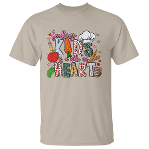 Lunch Lady T Shirt Feeding Kids Is A Work Of Heart TS11 Sand Print Your Wear