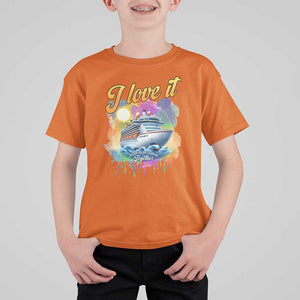 Cruise Squad T Shirt For Kid I Love It When We're Cruisin Together Family Matching TS11 Orange Print Your Wear