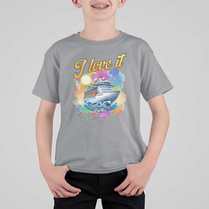 Cruise Squad T Shirt For Kid I Love It When We're Cruisin Together Family Matching TS11 Sport Gray Print Your Wear