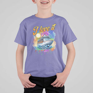 Cruise Squad T Shirt For Kid I Love It When We're Cruisin Together Family Matching TS11 Violet Print Your Wear