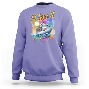 Cruise Squad Sweatshirt I Love It When We're Cruisin Together Family Matching TS11 Violet Print Your Wear