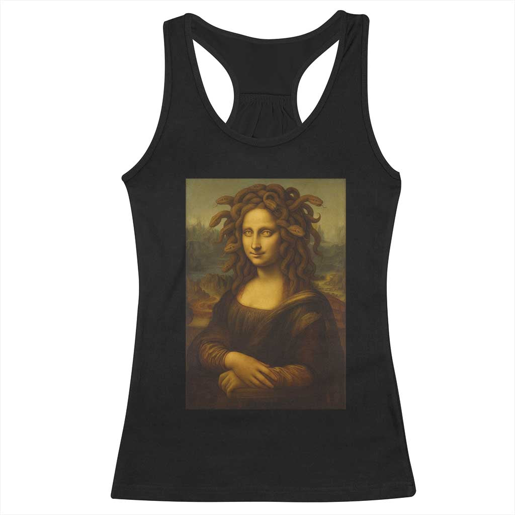 Medusa Mona Lisa Racerback Tank Top Greek Mythology Ancient TS11 Black Print Your Wear