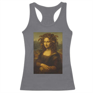 Medusa Mona Lisa Racerback Tank Top Greek Mythology Ancient TS11 Charcoal Print Your Wear