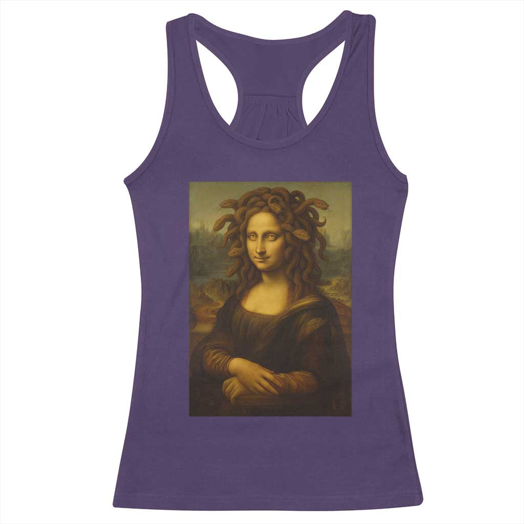 Medusa Mona Lisa Racerback Tank Top Greek Mythology Ancient TS11 Purple Print Your Wear