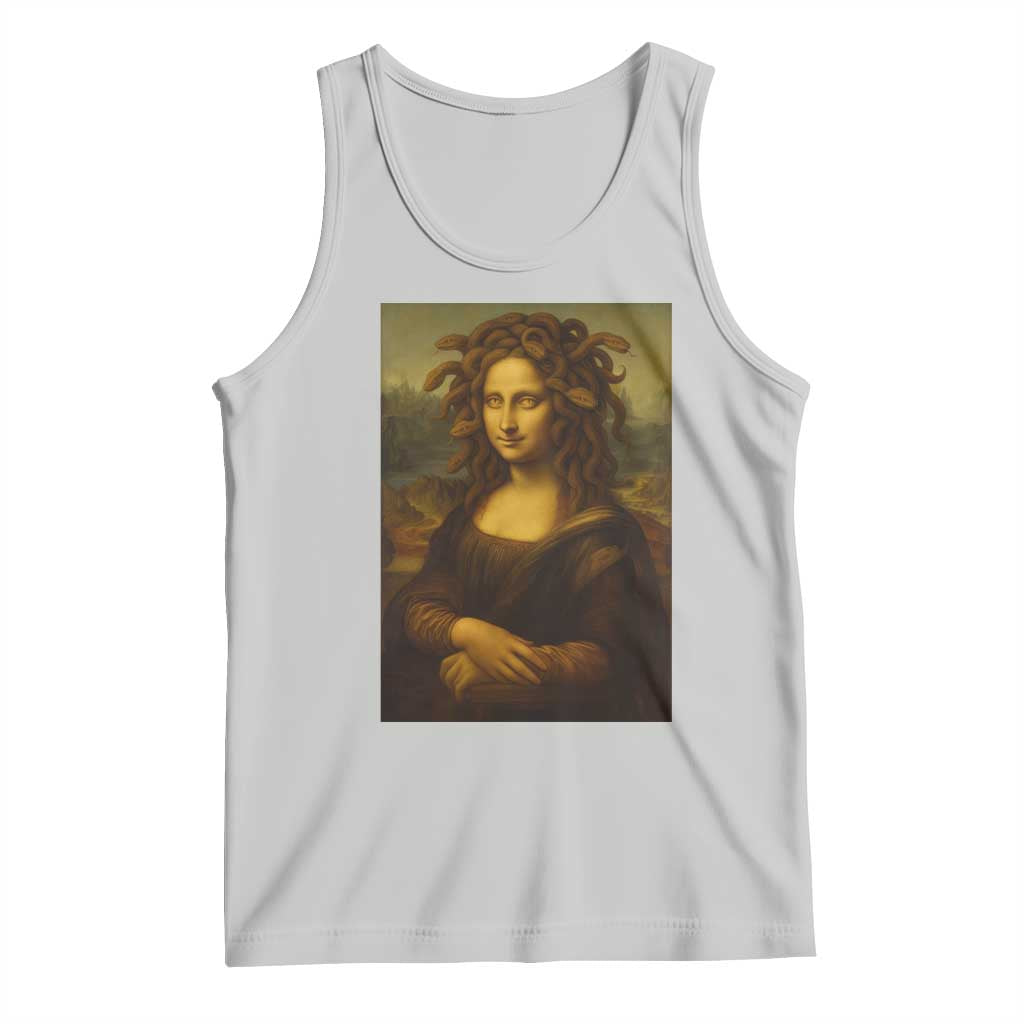 Medusa Mona Lisa Tank Top Greek Mythology Ancient TS11 Ash Print Your Wear