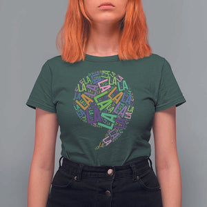 Funny Kamala T Shirt For Women Retro Comma La Punctuation For President TS11 Dark Forest Green Print Your Wear